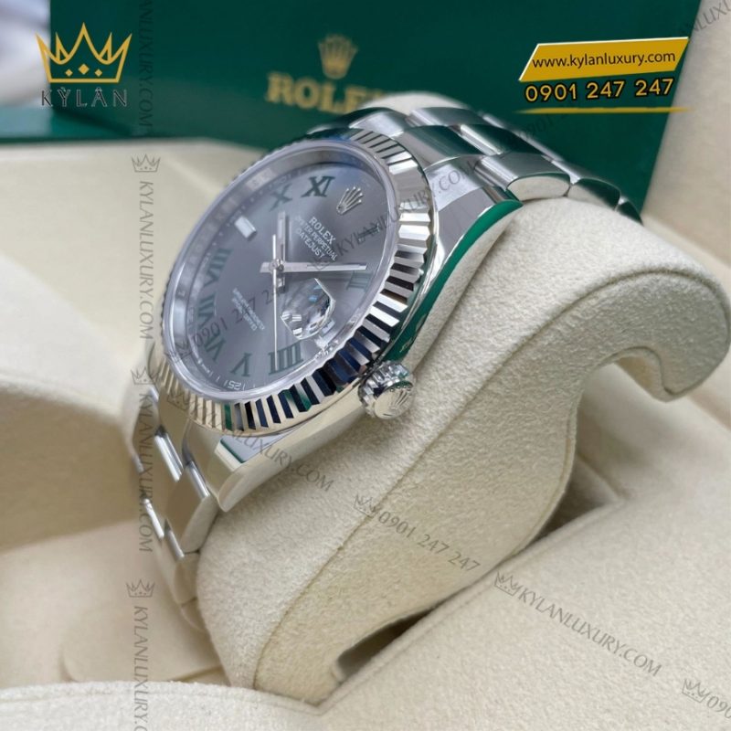 Đồng hồ Rolex Datejust 41 mặt xám cọc La Mã 126334-0021