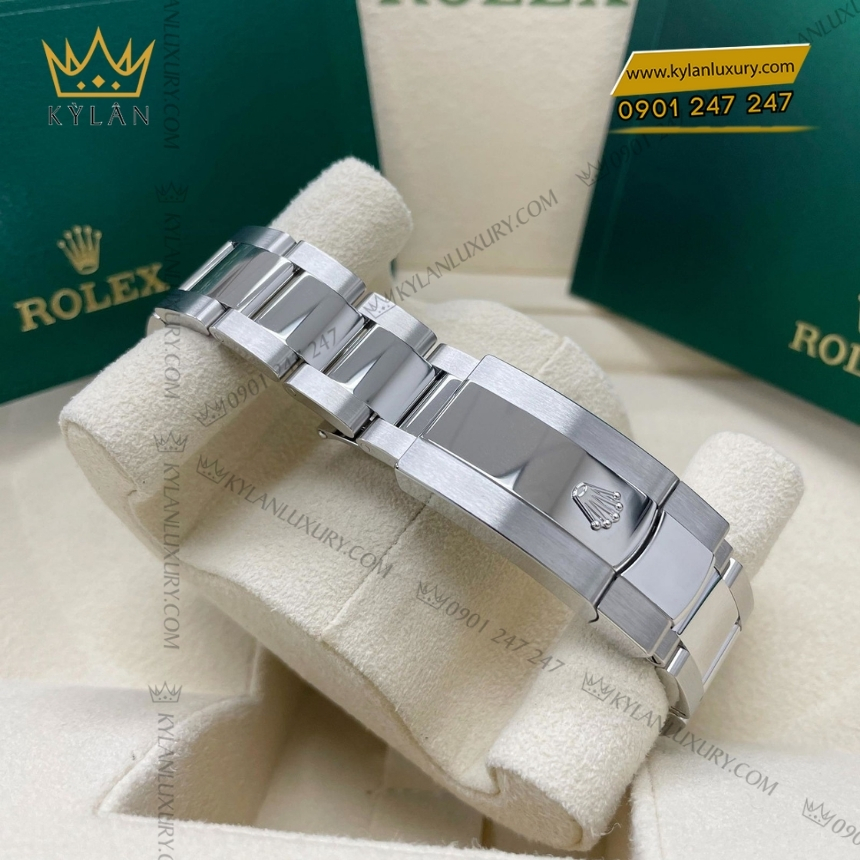 Kỳ Lân Luxury rolex datejust 41 mat xam la ma 126334 0021 8 Đồng hồ Rolex Datejust 41 mặt xám cọc La Mã 126334-0021