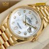Đồng hồ Rolex Day Date 36 mặt ngọc trai kim cương 128238-0011