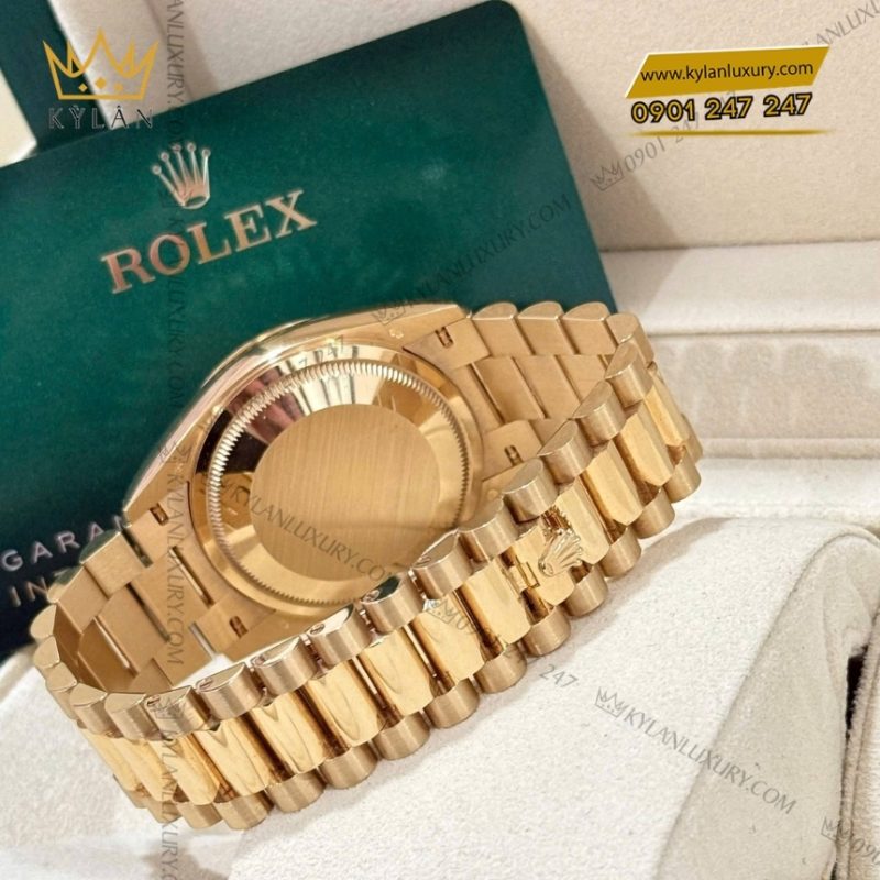Đồng hồ Rolex Day Date 36 mặt ngọc trai kim cương 128238-0011