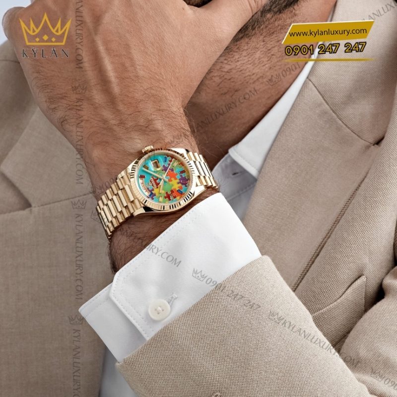 Đồng hồ Rolex Day Date 36 Emoji Puzzle 128238