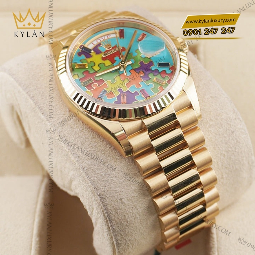 Kỳ Lân Luxury rolex day date 36 128238 emoji puzzle vang vang 7 Đồng hồ Rolex Day Date 36 Emoji Puzzle 128238