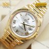 Đồng hồ Rolex Day Date 40 mặt bạc cọc La Mã 228238-0002