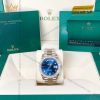 Đồng hồ Rolex Day Date 40 mặt xanh dương vành kim 228349RBR-0005