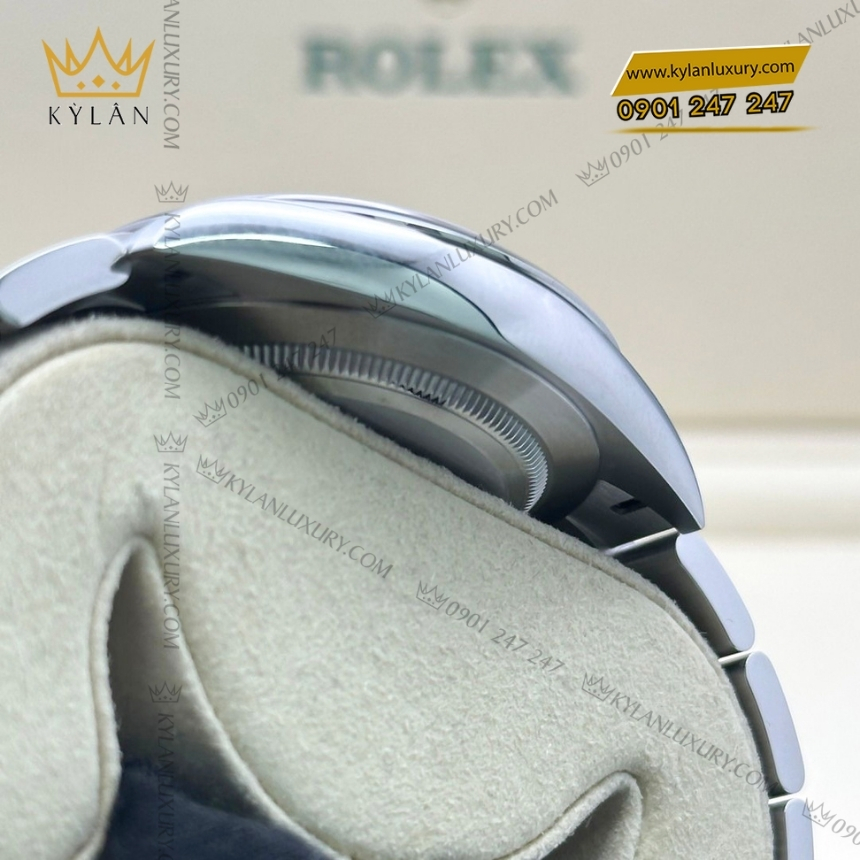 Kỳ Lân Luxury rolex oyster perpetual 41 134300 0013 candy pink 10 Đồng hồ Rolex Oyster Perpetual 41 mặt số hồng 134300-0013