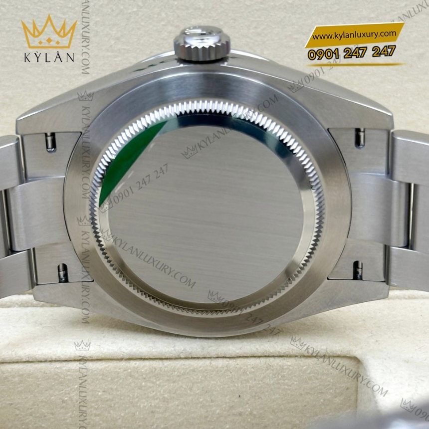 Kỳ Lân Luxury rolex oyster perpetual 41 134300 0013 candy pink 8 Đồng hồ Rolex Oyster Perpetual 41 mặt số hồng 134300-0013