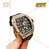 Mặt số skeleton của Richard Mille RM 010 Rose Gold Diamonds Med-Set