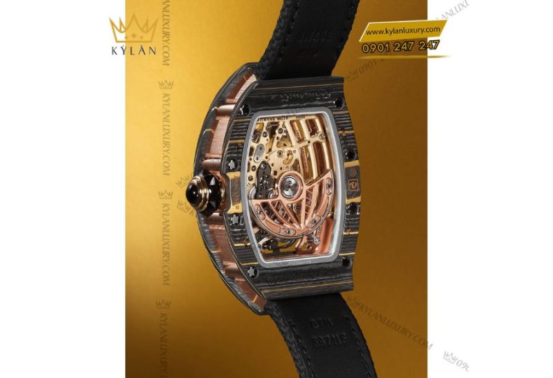 Chi tiết bộ máy automatic tourbillon của Richard Mille RM 74-02