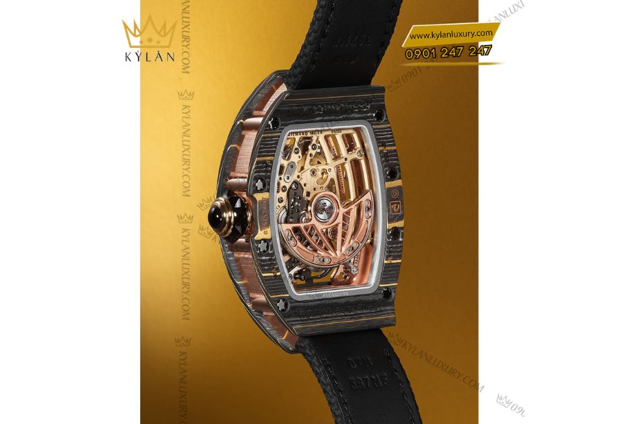 Chi tiết bộ máy automatic tourbillon của Richard Mille RM 74-02