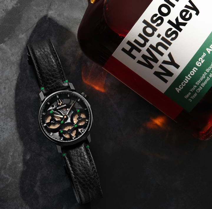 Kỳ Lân Luxury Accutron Spaceview Evolution x Hudson Whiskey6 Đồng hồ Accutron Spaceview Evolution x Hudson Whiskey