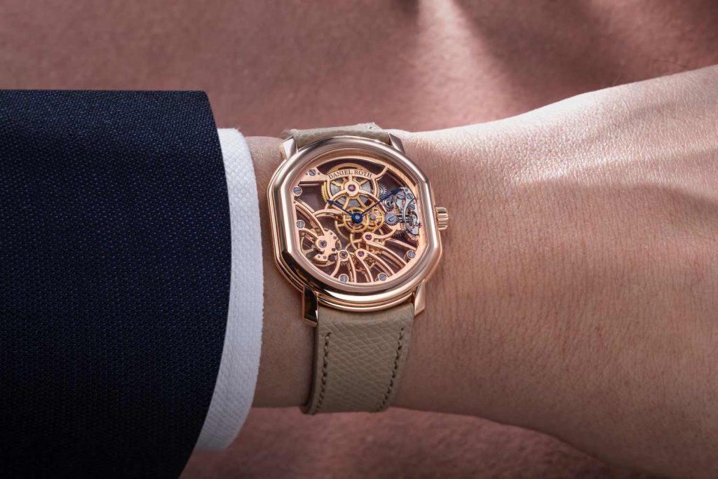 Đồng hồ Daniel Roth Extra Plat Rose Gold Skeleton 2 Đồng hồ Daniel Roth Extra Plat Rose Gold Skeleton