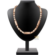 Dây chuyền vàng hồng Au750