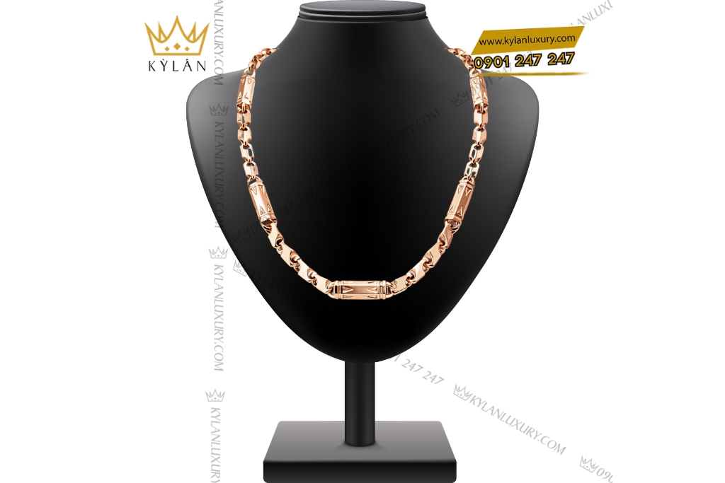 Kỳ Lân Luxury Day chuyen vang hong Au750 2 Dây chuyền vàng hồng Au750