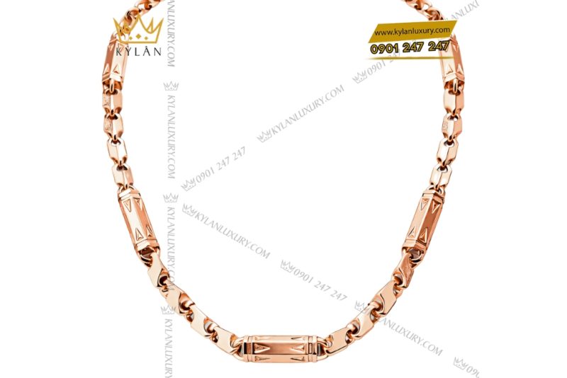 Dây chuyền vàng hồng Au750