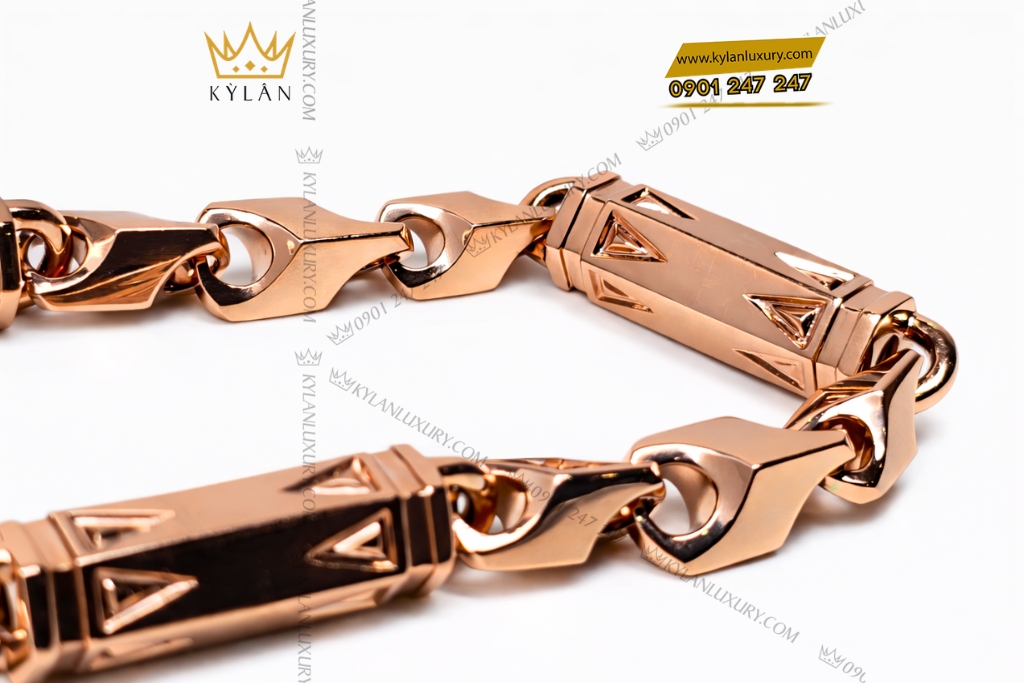 Kỳ Lân Luxury Day chuyen vang hong Au750 6 Dây chuyền vàng hồng Au750