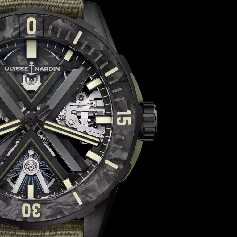 Kỳ Lân Luxury Diver X Skeleton OPS 3723 170 2C3A4 Đồng hồ Diver X Skeleton OPS 3723-170-2C/3A