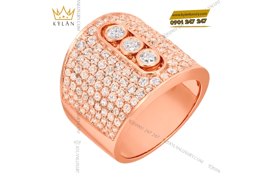 Nhẫn nam vàng hồng Au7501 đính kim cương 12 Kỳ Lân Luxury Nhan nam vang hong Au7501 dinh kim cuong 3 Nhẫn nam vàng hồng Au7501 đính kim cương