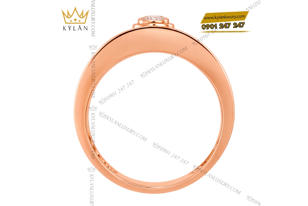 Nhẫn nam vàng hồng Au7501 đính kim cương 11 Kỳ Lân Luxury Nhan nam vang hong Au7501 dinh kim cuong 6 Nhẫn nam vàng hồng Au7501 đính kim cương