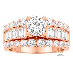 Nhẫn nữ vàng hồng Au750 đính kim cương Nhẫn nữ vàng hồng Au750 đính kim cương