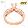 Nhẫn nữ vàng hồng Au750 đính kim cương