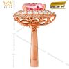 Nhẫn trái tim vàng hồng Au750 đính kim cương và sapphire hồng