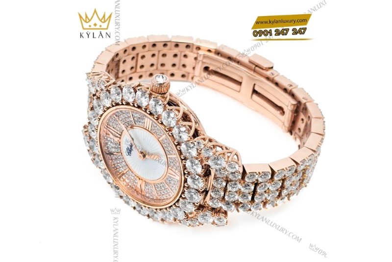Đồng hồ Chopard vàng hồng full kim cương