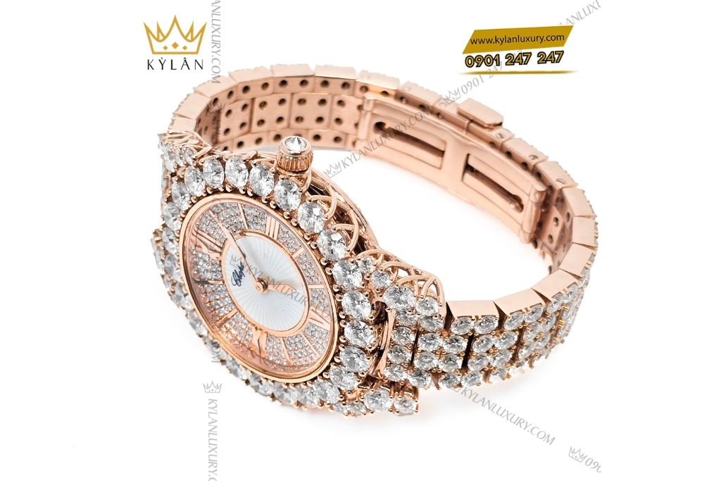 Kỳ Lân Luxury dong ho chopard vang hong full kim cuong 4 Đồng hồ Chopard vàng hồng full kim cương