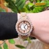 Đồng hồ Chopard vàng hồng full kim cương