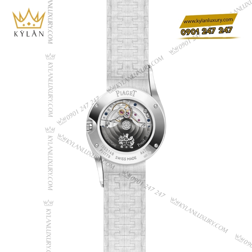 Kỳ Lân Luxury piaget limelight gala g0a48188 tsavorite sapphire 3 Đồng hồ Piaget Limelight Gala mặt số enamel xanh G0A48188