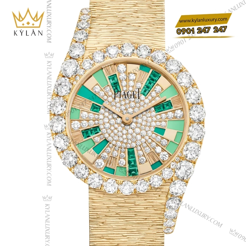 Kỳ Lân Luxury piaget limelight gala g0a49188 emerald 6 Đồng hồ Piaget Limelight Gala Emerald G0A49188