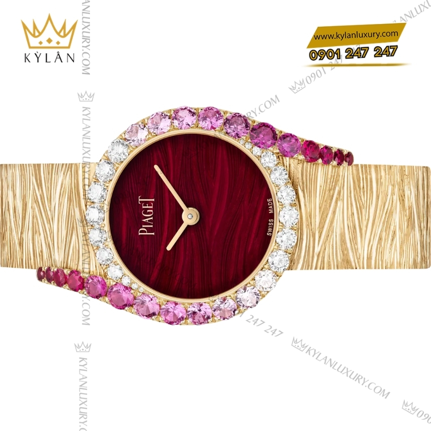 Kỳ Lân Luxury piaget limelight gala g0a50188 sapphire ruby 2 Đồng hồ Piaget Limelight Gala sapphire hồng và ruby G0A50188