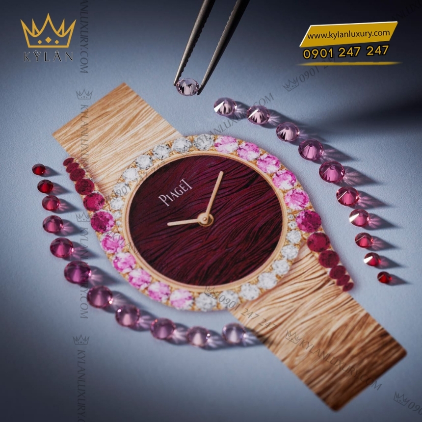 Kỳ Lân Luxury piaget limelight gala g0a50188 sapphire ruby 5 Đồng hồ Piaget Limelight Gala sapphire hồng và ruby G0A50188