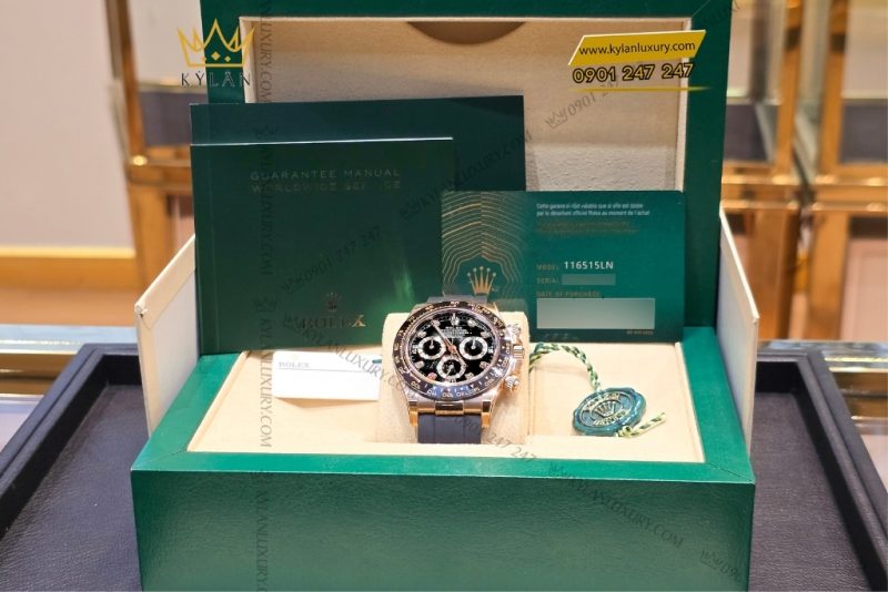 Đồng hồ Rolex Cosmograph Daytona 40 vàng hồng 116515LN-0057
