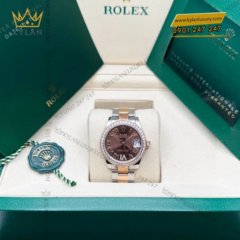 Đồng hồ Rolex Datejust 31 mặt chocolate La Mã 278381RBR-0005