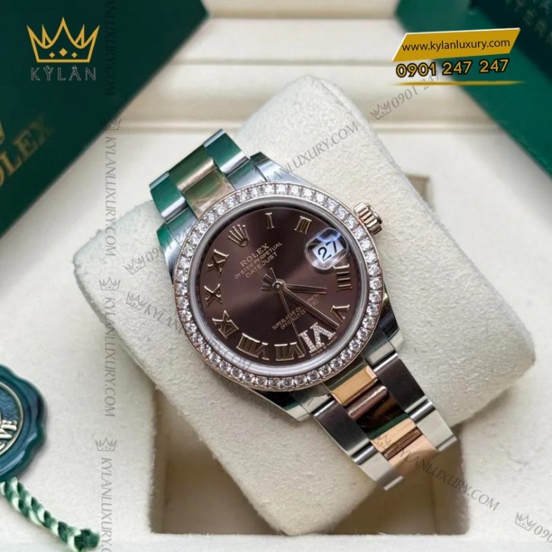 Đồng hồ Rolex Datejust 31 mặt chocolate La Mã 278381RBR-0005