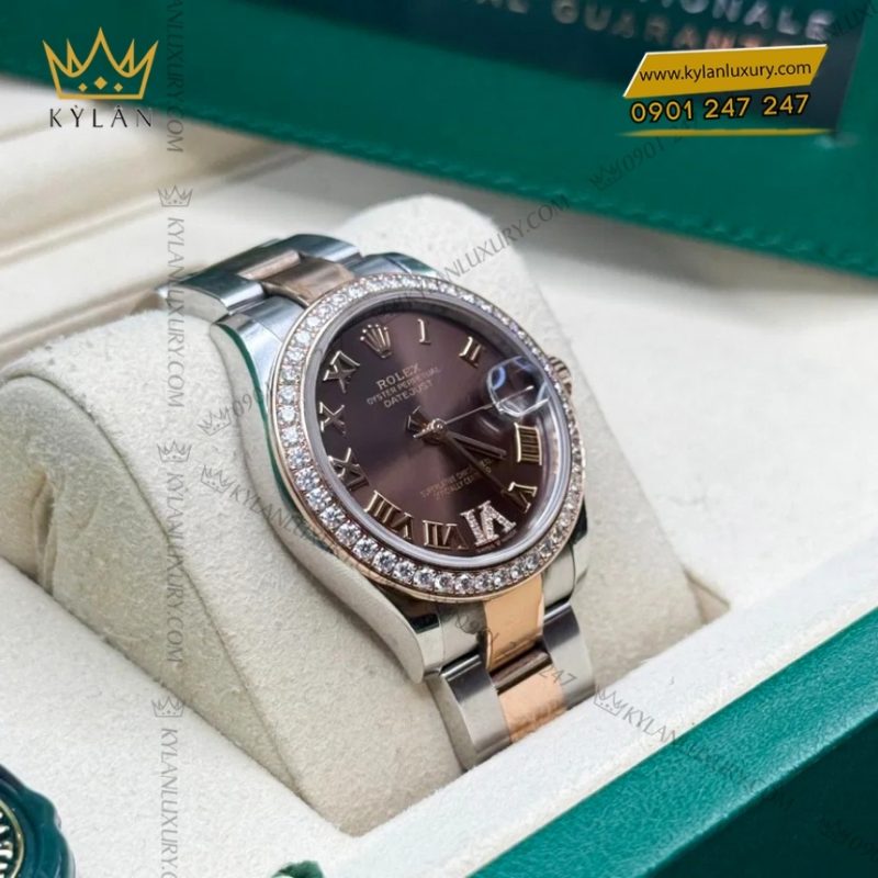 Đồng hồ Rolex Datejust 31 mặt chocolate La Mã 278381RBR-0005