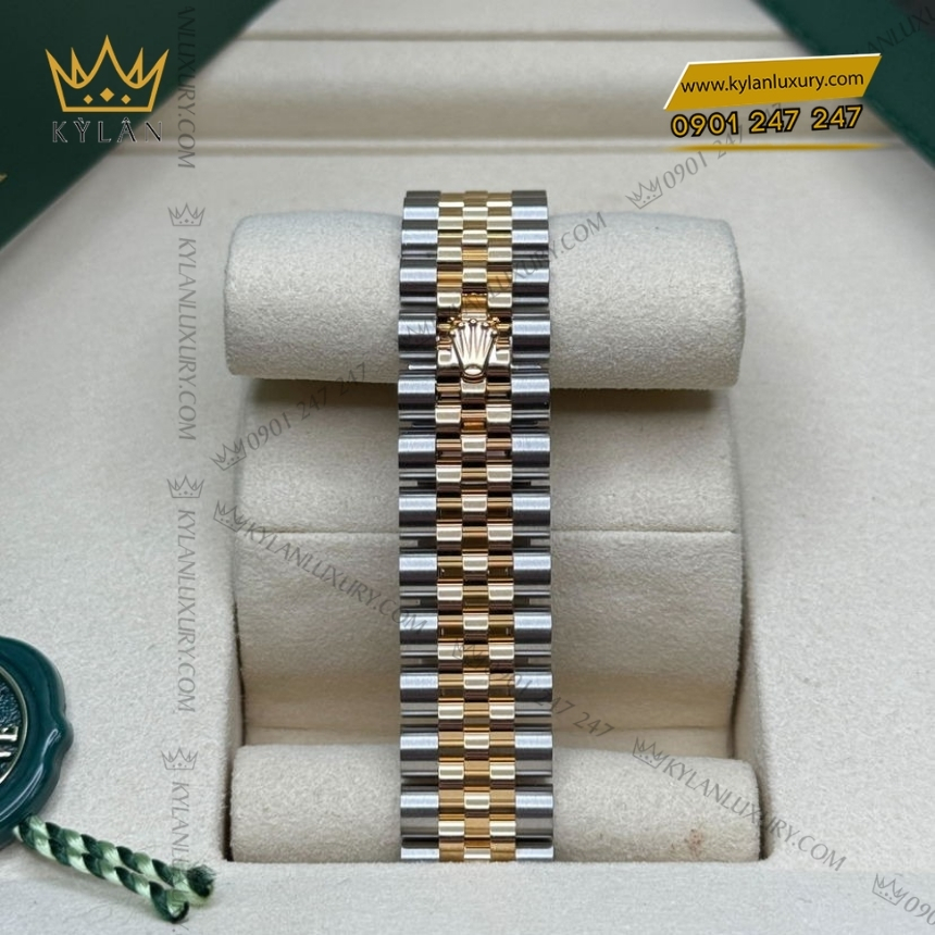 Kỳ Lân Luxury rolex datejust 31 278383rbr 0002 mat trang la ma 2 Đồng hồ Rolex Datejust 31 mặt trắng La Mã 278383RBR-0002