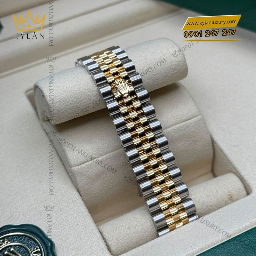 Kỳ Lân Luxury rolex datejust 31 278383rbr 0002 mat trang la ma 3 Đồng hồ Rolex Datejust 31 mặt trắng La Mã 278383RBR-0002
