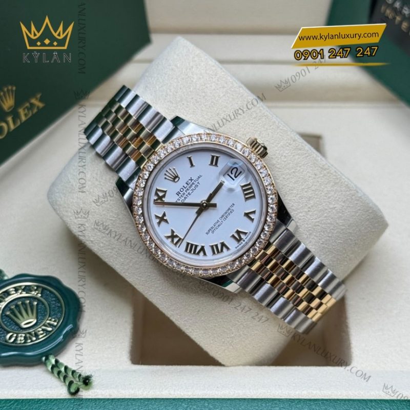 Đồng hồ Rolex Datejust 31 mặt trắng La Mã 278383RBR-0002