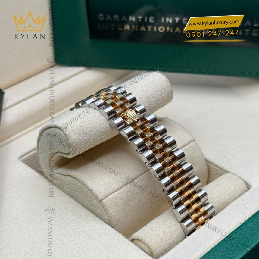 Kỳ Lân Luxury rolex datejust 31 278383rbr 0004 mat so bac 2 Đồng hồ Rolex Datejust 31 mặt bạc cọc La Mã 278381RBR-0004