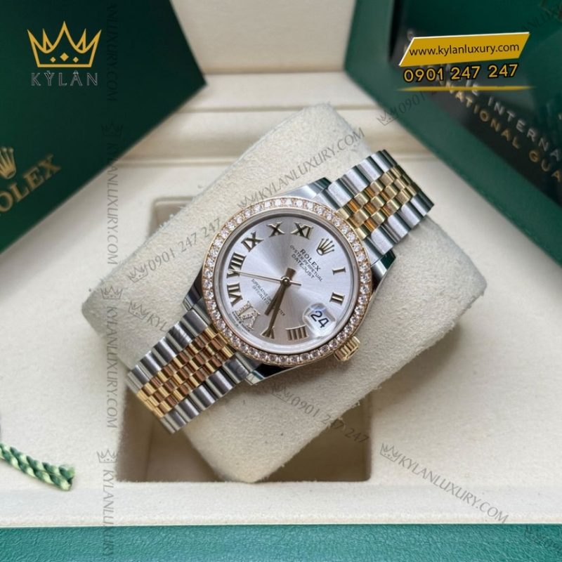 Đồng hồ Rolex Datejust 31 mặt bạc cọc La Mã 278381RBR-0004