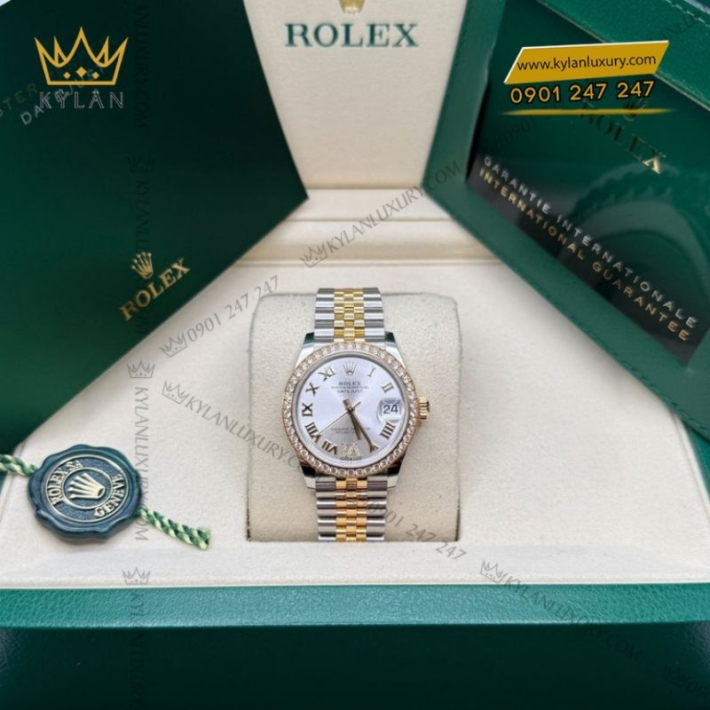 Đồng hồ Rolex Datejust 31 mặt bạc cọc La Mã 278381RBR-0004