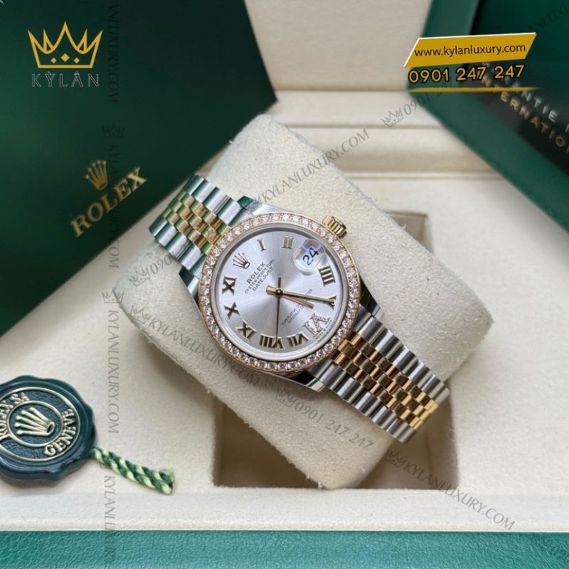 Đồng hồ Rolex Datejust 31 mặt bạc cọc La Mã 278381RBR-0004