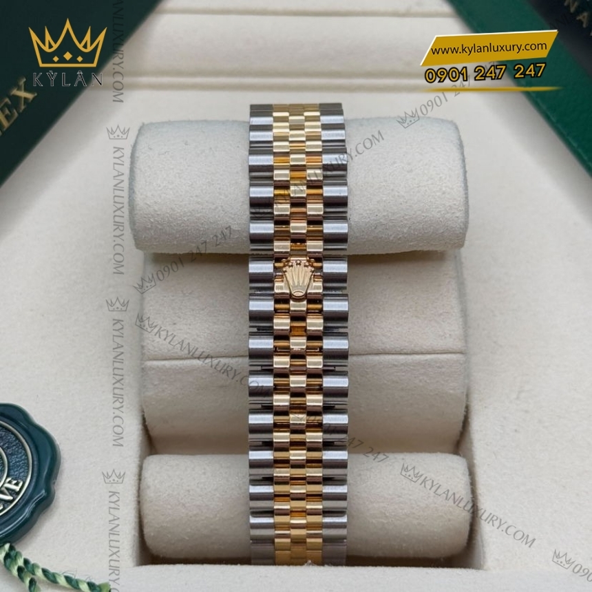 Kỳ Lân Luxury rolex datejust 31 278383rbr 0022 mat so xam 3 Rolex Datejust 31 mặt xám đậm 278283RBR-0022