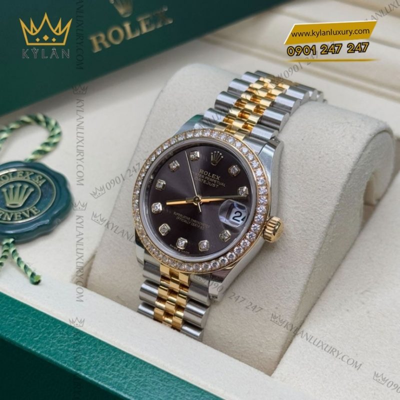 Rolex Datejust 31 mặt xám đậm 278283RBR-0022