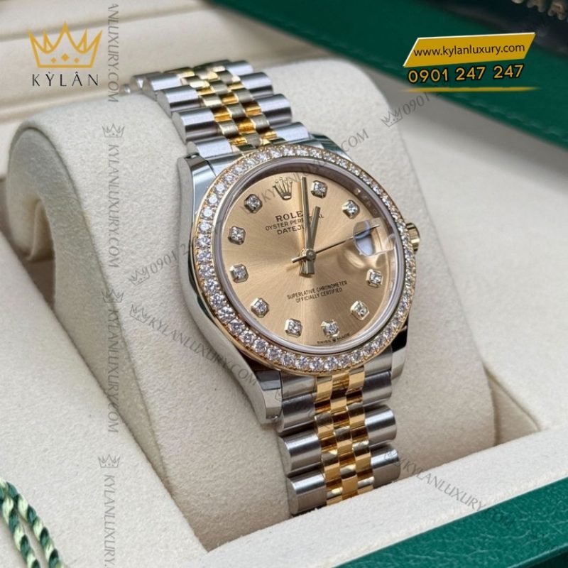 Đồng hồ Rolex Datejust 31 champage kim cương 278383RBR-0026