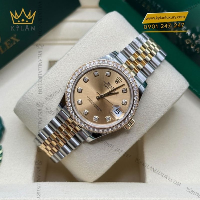 Đồng hồ Rolex Datejust 31 champage kim cương 278383RBR-0026