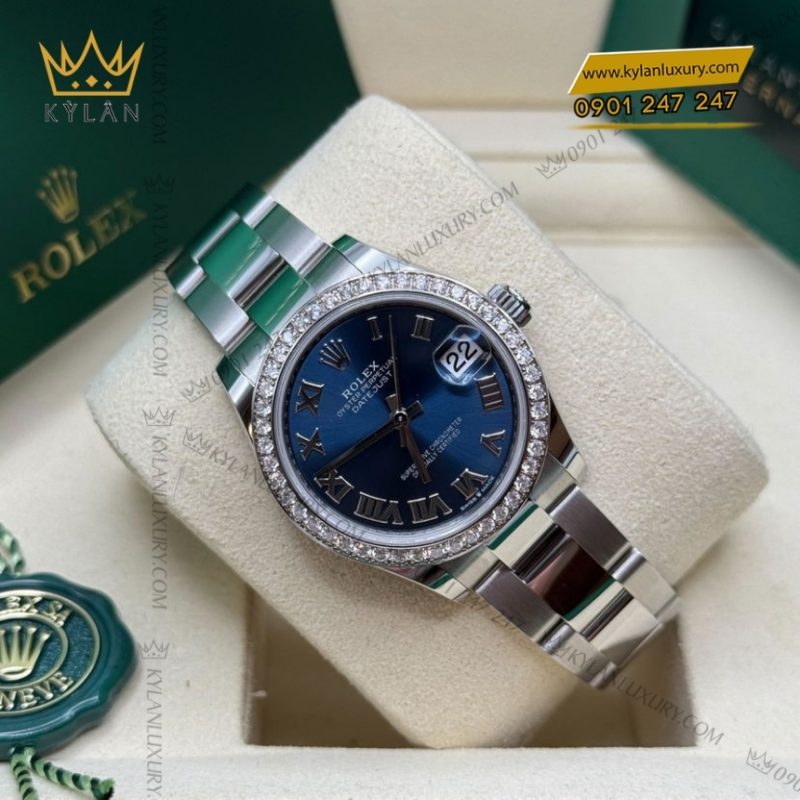 Đồng hồ Rolex Datejust 31 mặt số xanh La Mã 278384RBR-0038