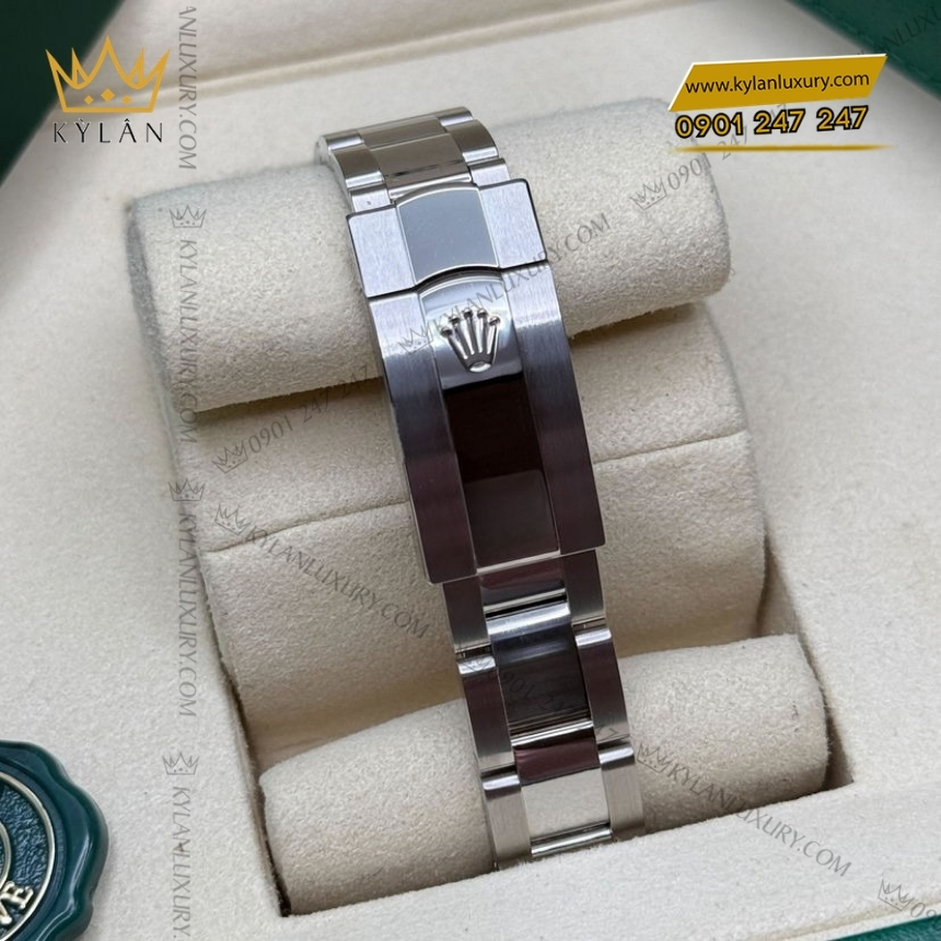 Kỳ Lân Luxury rolex datejust 31 278384rbr 0038 xanh la ma 4 Đồng hồ Rolex Datejust 31 mặt số xanh La Mã 278384RBR-0038