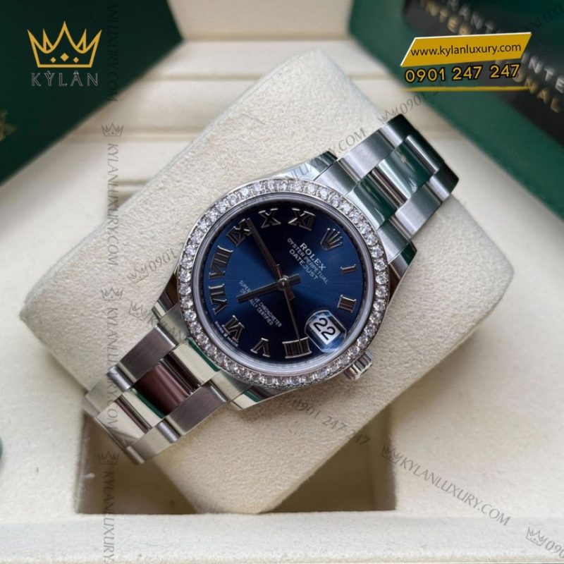 Đồng hồ Rolex Datejust 31 mặt số xanh La Mã 278384RBR-0038